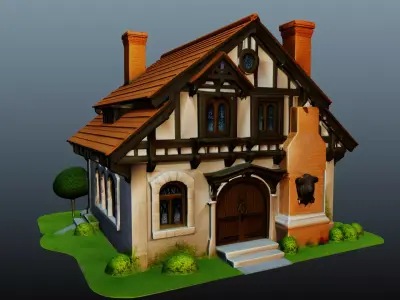 Fantasy Stone House  EM-14 3D model