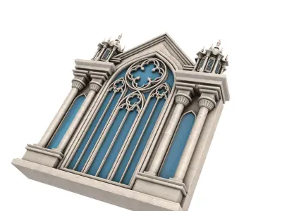 Gothic Window 3D model