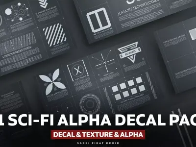 U1 Sci-Fi Alpha Decal Pack Texture
