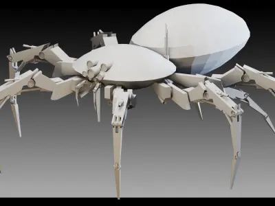 11 Creature Robots- Vol 03- High detail 3d models 3D model