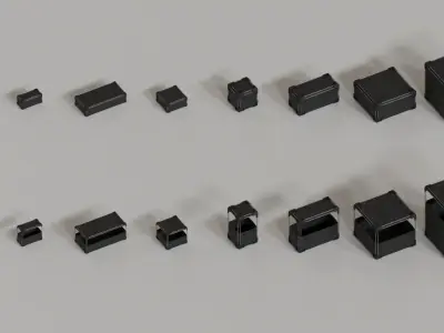 Crates Pack Low-poly 3D model