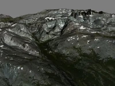 Bomber Mountain 3D model