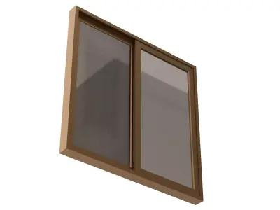 Aluminum Sliding Window Small 3D model