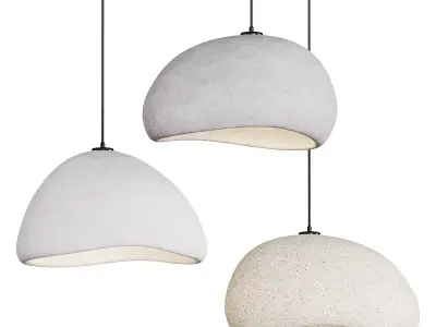 Wabi Sabi E27 Scandinavian Style 3D model