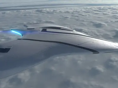 Asymmetric Spaceship 3D model