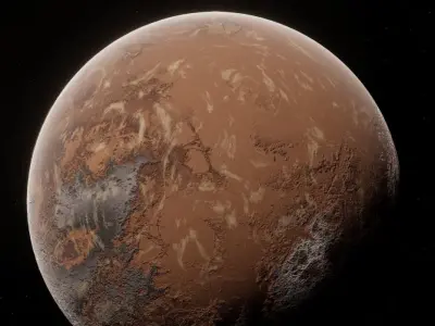 Planet  Space  Ready to game Low-poly 3D model