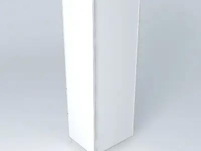 Tall 2 Door 2 Drawer Free 3D model