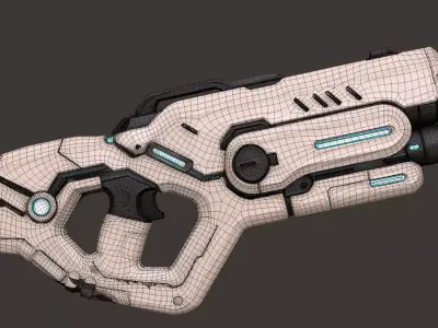 Hellvector Low-poly 3D model