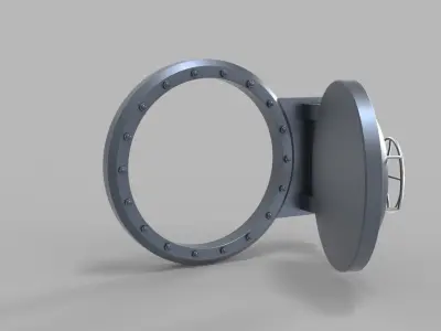 Submarine Hatch Door 3D model