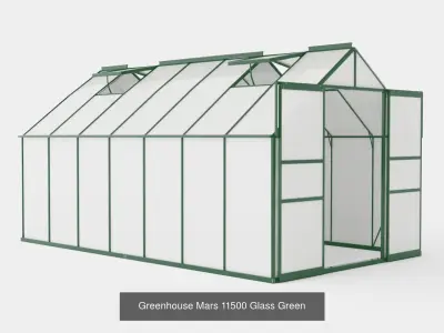 Collection of Greenhouse Mars 11500 - 3 Models 3D Model Pack