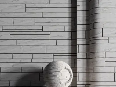 H84 Slate Stone - PBR - 4K - Seamless Low-poly 3D model