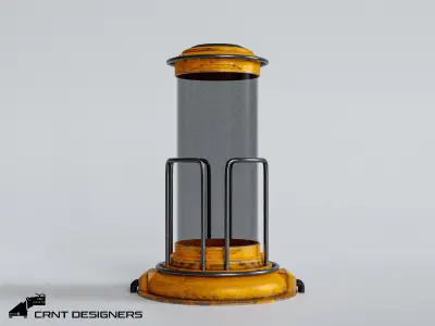 Sci-Fi Lab Container PBR Low Poly 3D Model Low-poly 3D model