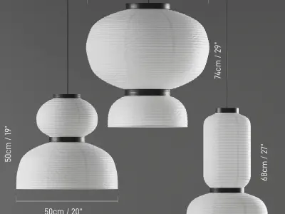 Jaime Hayon Formakami pendant lamp set 3D model