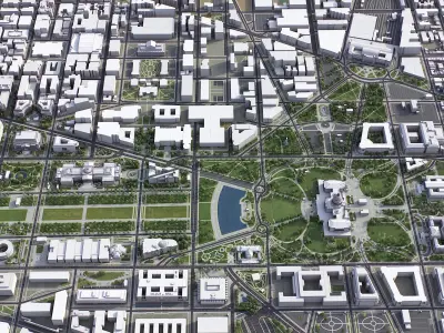 Washington Low-poly 3D model