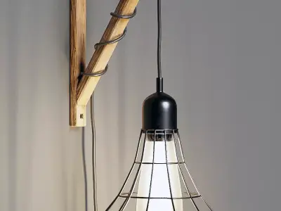 Suspended wall light 3D model