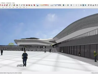 Sketchup School and University B10 3D model