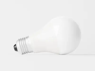 LED bulb Low-poly 3D model