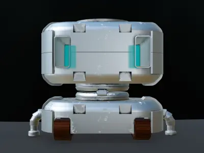 Robot 2 Low-poly 3D model