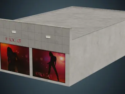 Building 16 Low-poly 3D model