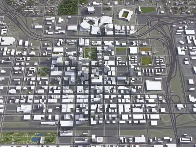 Birmingham Low-poly 3D model