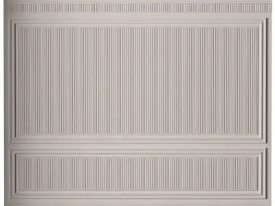 Classic 3D Wall Panel Elegant Design for Interior Decor 13 3D model