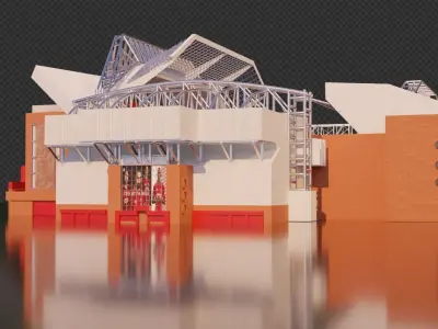 Football Stadium 3D model