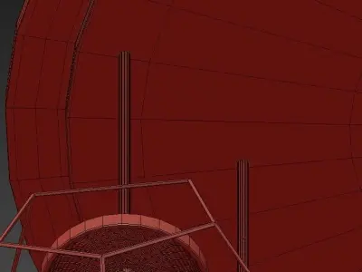 BETTINO chandelier made of metal and glass 3D model