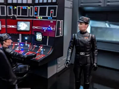 Set 3 - Docking bay Command Office 1-18 scale Kenner Hasbro 3D Model Pack