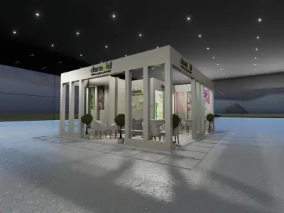 8x7 Exibition Stand 3D model