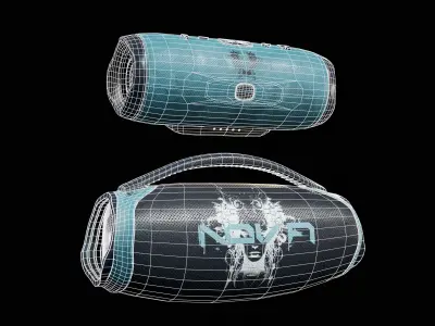 Sci-Fi Nova Hand Held Speakers   Low-poly 3D model