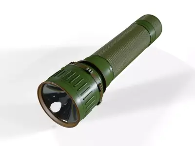 Flashlight Low-poly 3D model