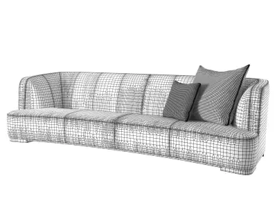 Francis 312 4 Seater Sofa 3D model