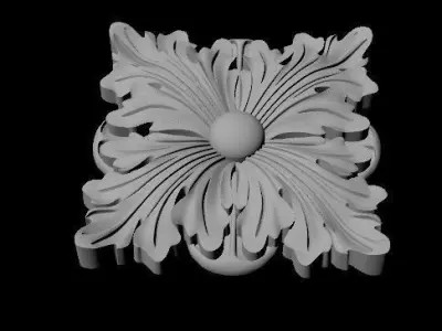 rosette dekor 3D model 3