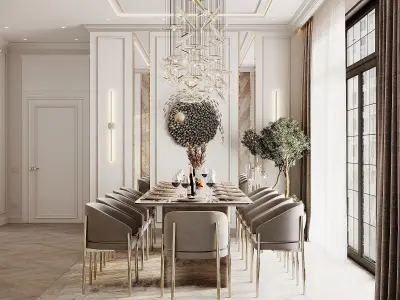 hallway - living room 3D model