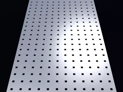 Perforated panel with 6 percent opening 25O110 3D model