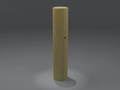 Yellow Bollard Free 3D model