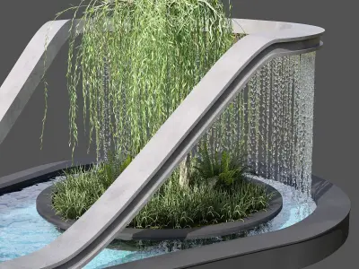 WATERFALL FOUNTAIN CASCADE  NO13 A 3D model