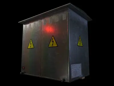 Transformer box - Gest Low-poly 3D model