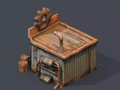Repair shop  3D model