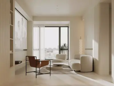 apartment interior scenes    3D model 2