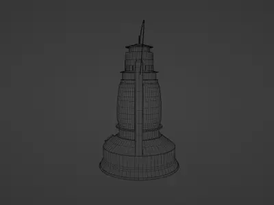 Simple Lantern Free low-poly 3D model