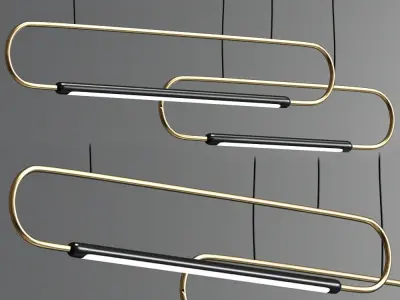 Link Led Pendant Light 3D model