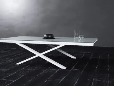 Table - Living Room Furniture 04 3D model