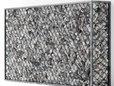 Gabion pebble low n6 3D model