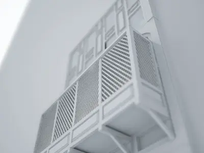 Arabic  Window Mashrabiya 3D model