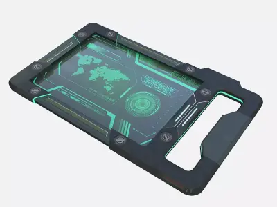 3D SCI FI TABLET PC Low-poly 3D model