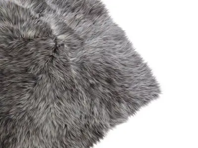 Gray Turkish carpet woolen TOUCH ME LONG 3D model