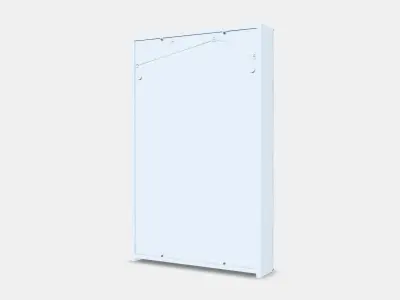 STORJORM Mirror cab 2 door-built-in lighting Low-poly 3D model