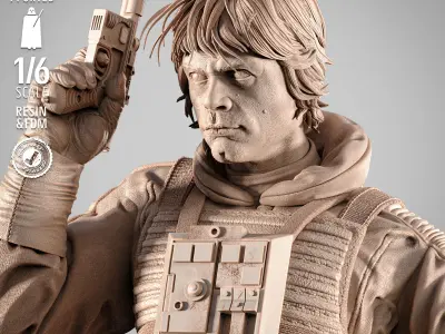 STAR WARS Luke Pilot Sculpture 3D print model