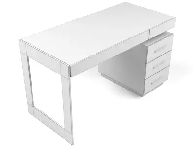 Universal Furniture - Duchamps Writing Desk Low-poly 3D model